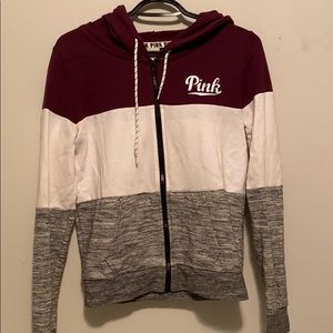Maroon PINK zip up